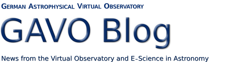 GAVO Blog: News from the Virtual Observatory